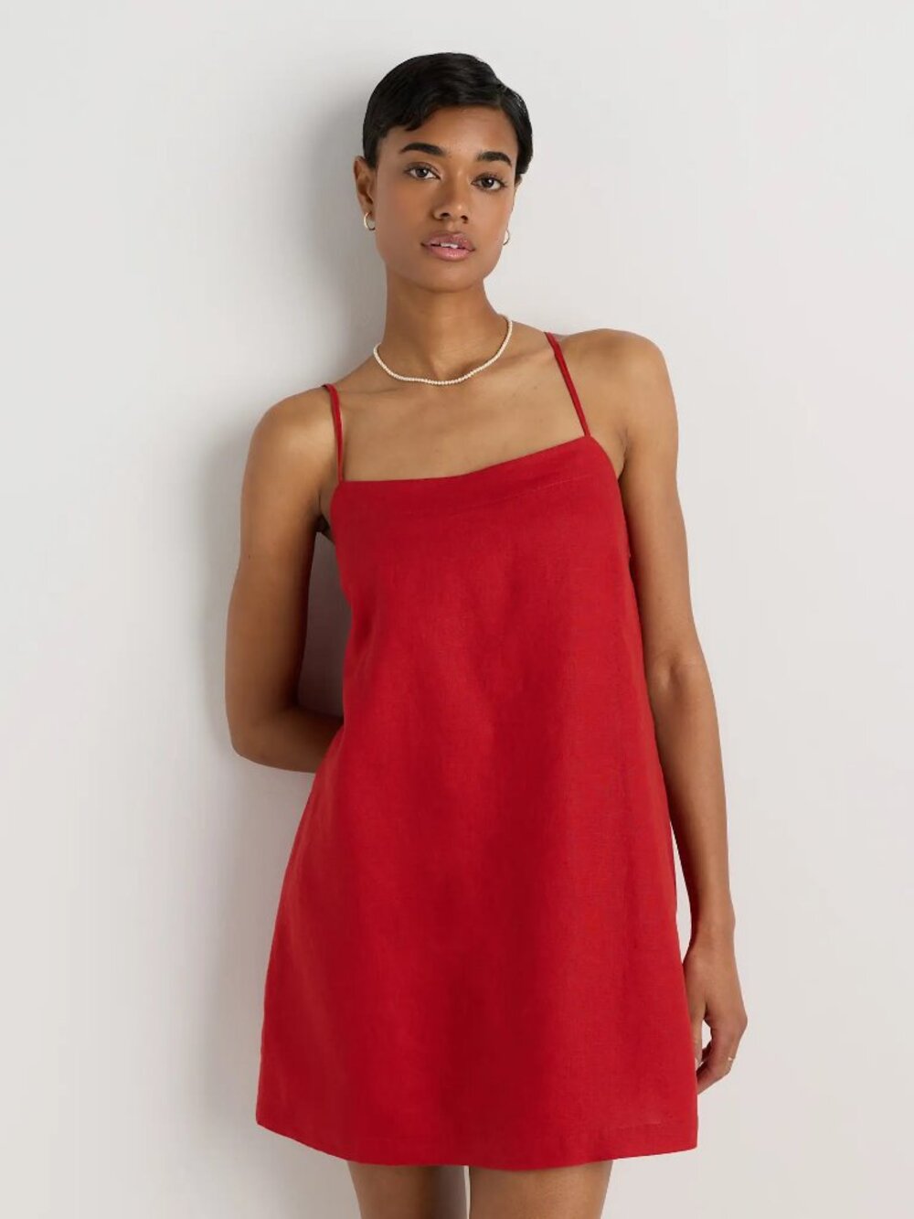 Quince 100% European Linen Mini Skort Dress